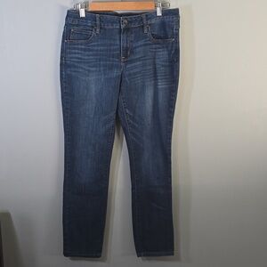 a.n.a Jeans Women's Size 8 Blue Straight Leg Denim Jeans in Blue